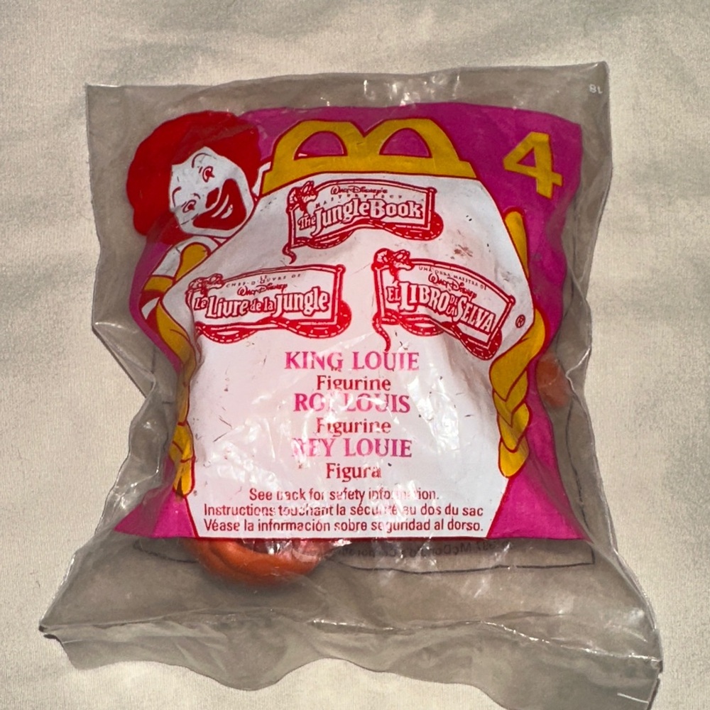McDonald's *Vintage* Disney's Jungle Book King Louie Happy Meal Toy